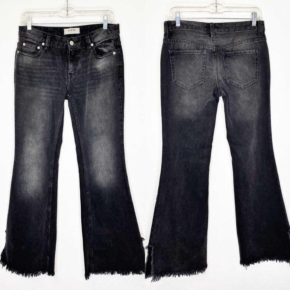 NWOT Free People Distressed wide leg Button Fly Jeans